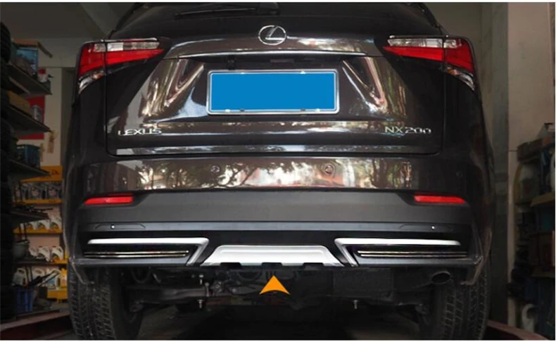 Подходит для Lexus NX200 NX300H NX200T 2015-2018 Передний + задний бампер диффузор бамперы защита