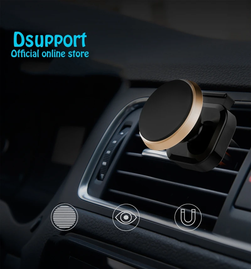 

360 Degree Car outlet Universal Phone Holders Air Vent Phone Stands For 3.5-6 inch smartphone LP-1D