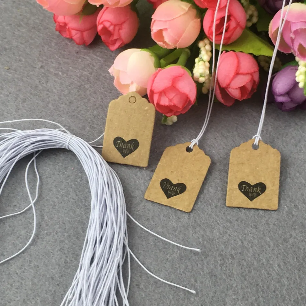 Коричневая белая бумажная картонная бирка с ручной работы надписью Love