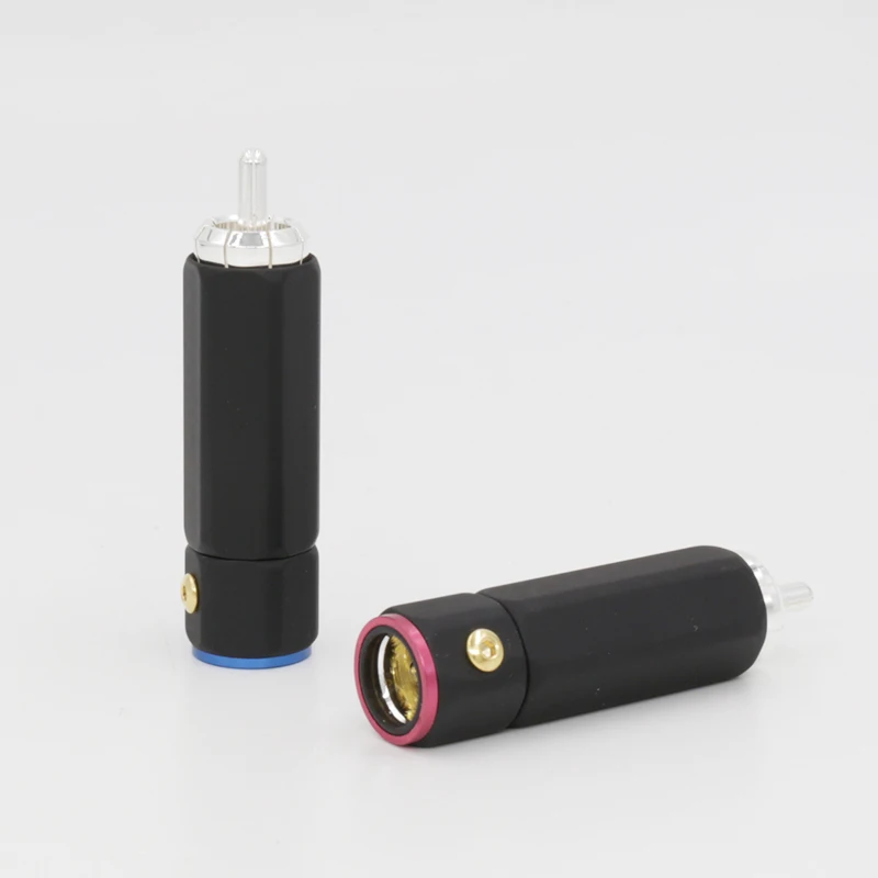 Высокоэффективный посеребренный аудио разъем RCA 4 шт