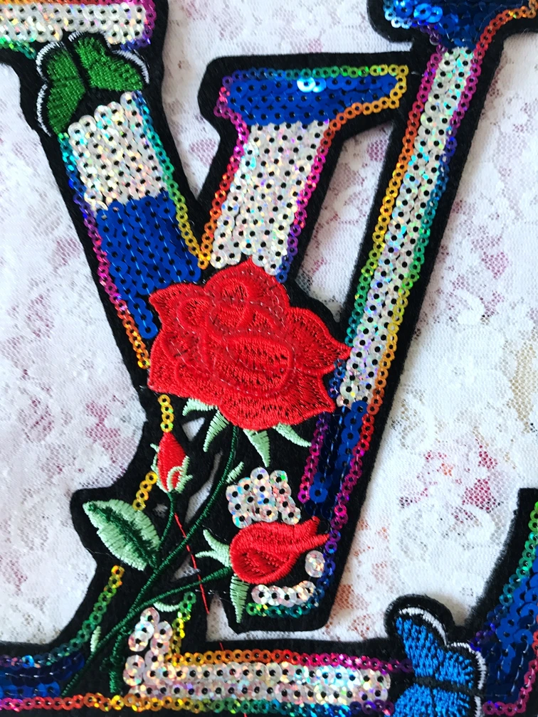 Iron-On trim patches multicolored Water - soluble embroidery lace applique 19*15cm DIY accessory | Дом и сад