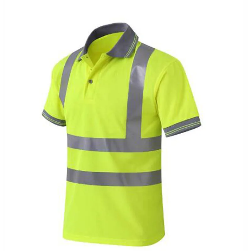 Футболка Hi vis рабочая одежда сухая посадка футболка с коротким рукавом