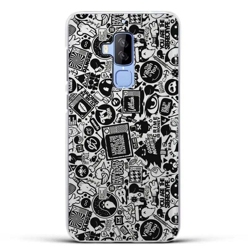For Homtom S8 Case Hard Plastic Back Cover Luxury Cartoon Painting Mobile Phone Protective Shell 5.7&quot |