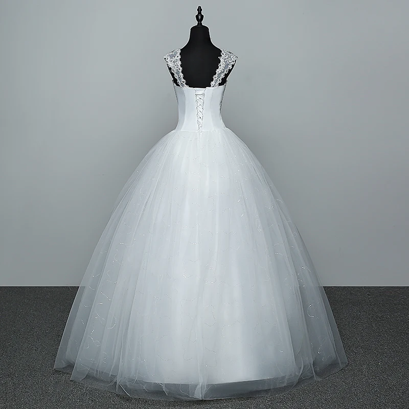 Свадебное платье, vestido de noiva, белые свадебные платья «Принцесса», с блестками, на шнуровке, свадебные платья, бальное платье невесты