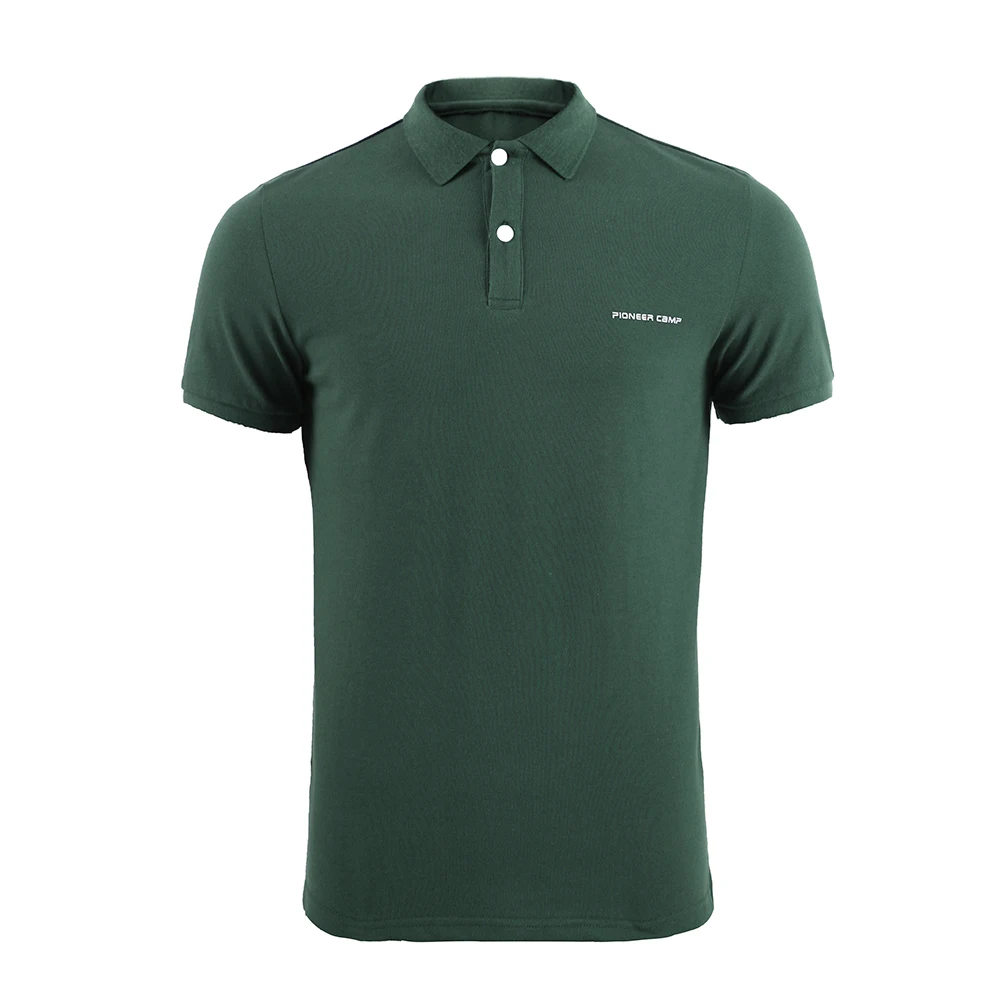 Pioneer Camp Golf Polo рубашка мужская из хлопка с коротким рукавом Повседневная Мужская s Polo Базовая летняя розовая фиолетовая темно-синяя рубашка поло мужская