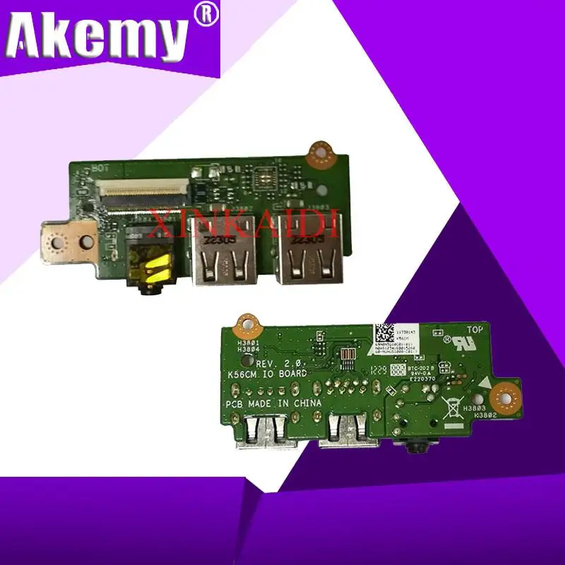 

XinKaidi оригинал для ASUS K56C K56CA K56CM Usb аудио Плата K56CM IO Плата работает