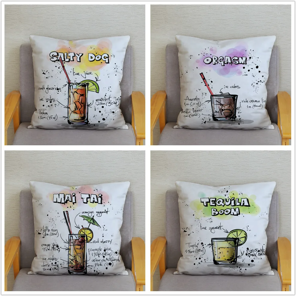Питья адвокатского сословия коктейльное lemon Чай чехол для подушки с принтом