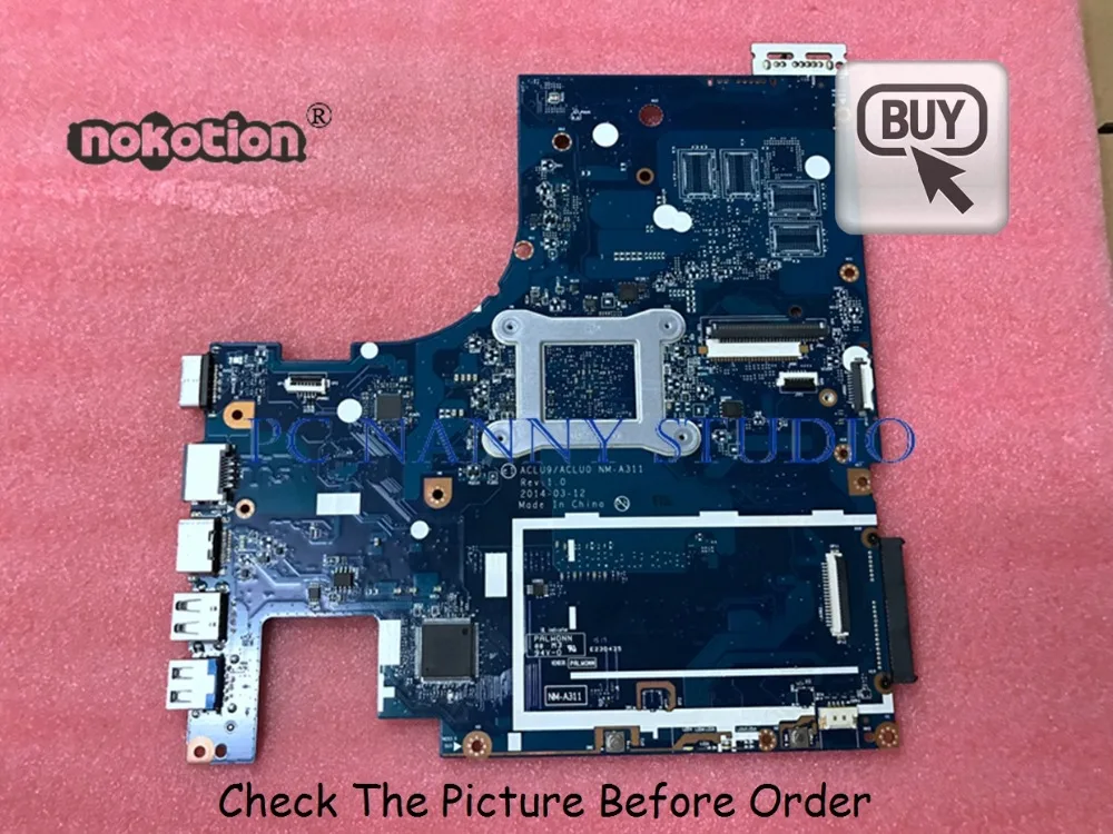 Материнская плата PCNANNY для Lenovo G50 материнская ноутбука ACLU9/ACLU0 DDR3 испытано N2840