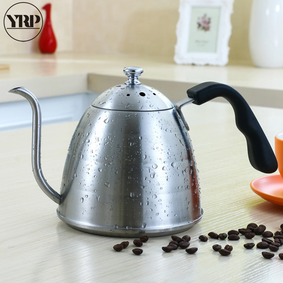 YRP900ML капельный чайник для кофе из нержавеющей стали ручка залейки с гусиной шеей