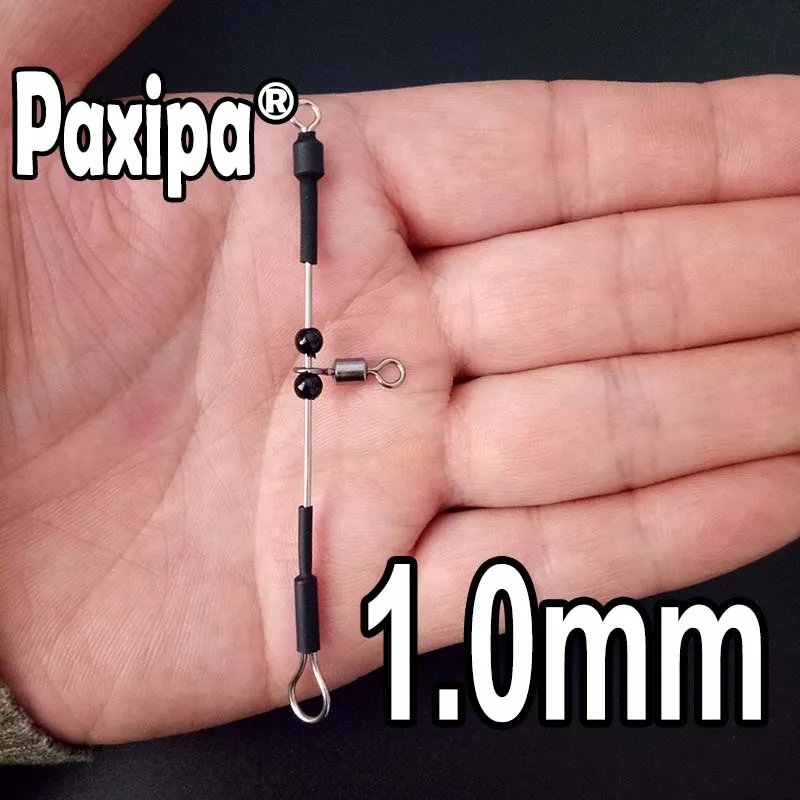 6 шт. рыболовный соединитель Быстрый крючок Urfe Para Temporales Enganches Rapidos Para la Pesca Kolay Atma Aparati - Цвет: 1.0mm black