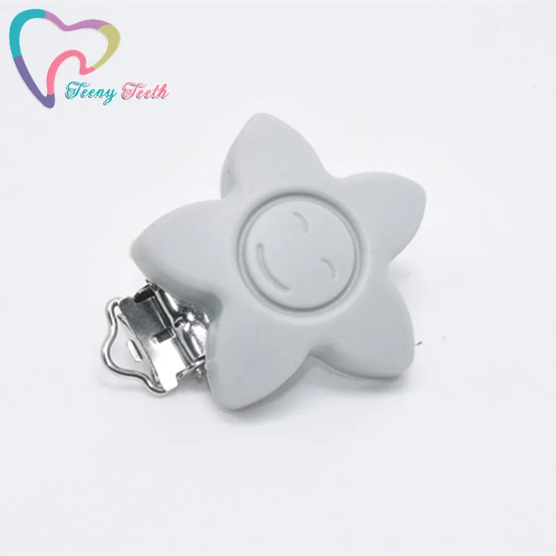 20 шт. силиконовые зажимы для соски пустышки со звездами|clip for pacifier holders|clip diyaccessories