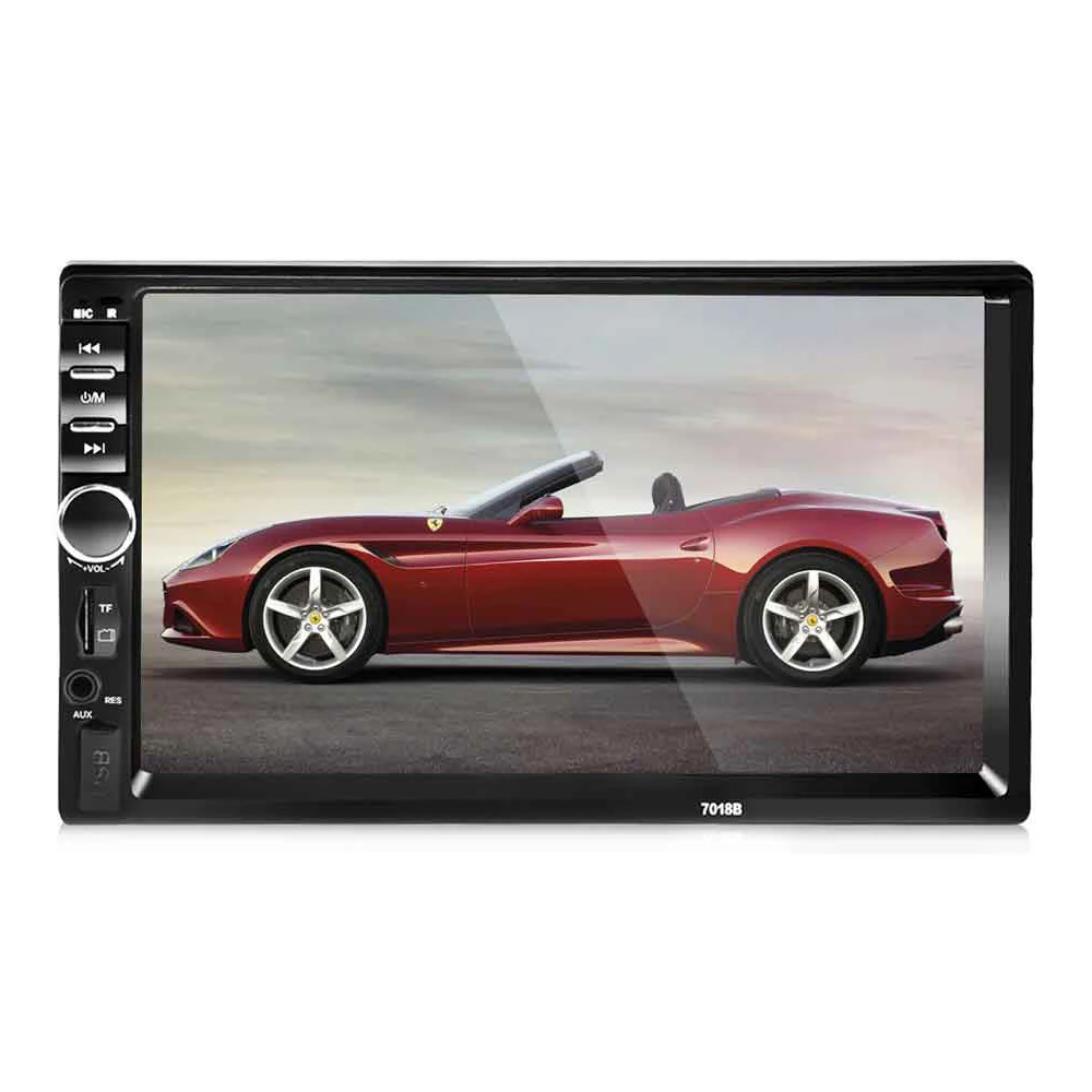 7018B двойной 2 Din Автомобильный Радио Авто Аудио Стерео bluetooth мультимедийный плеер