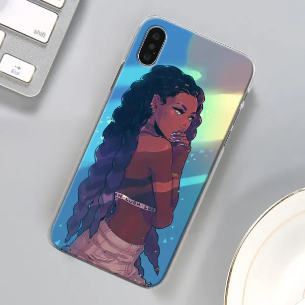 10 Красивый афро-Девичий чехол для телефона для Apple iPhone X XR 7 8 Plus 6 6s Plus XS MAX 11 Pro Max SE чехол для телефона Coque - Цвет: 10