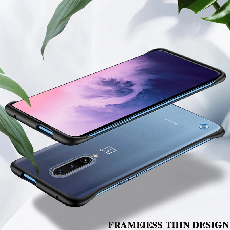 Для Oneplus 7 Pro Чехол CENMASO палец кольцо Безрамное Бампер Ультра тонкий ударопрочный чехол для телефона One Plus 7 Pro задняя крышка