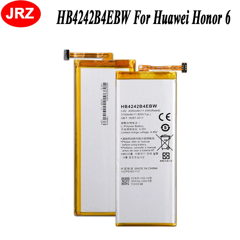 

3000mAh HB4242B4EBW Battery For Huawei honor 6 H60-L01 Battery