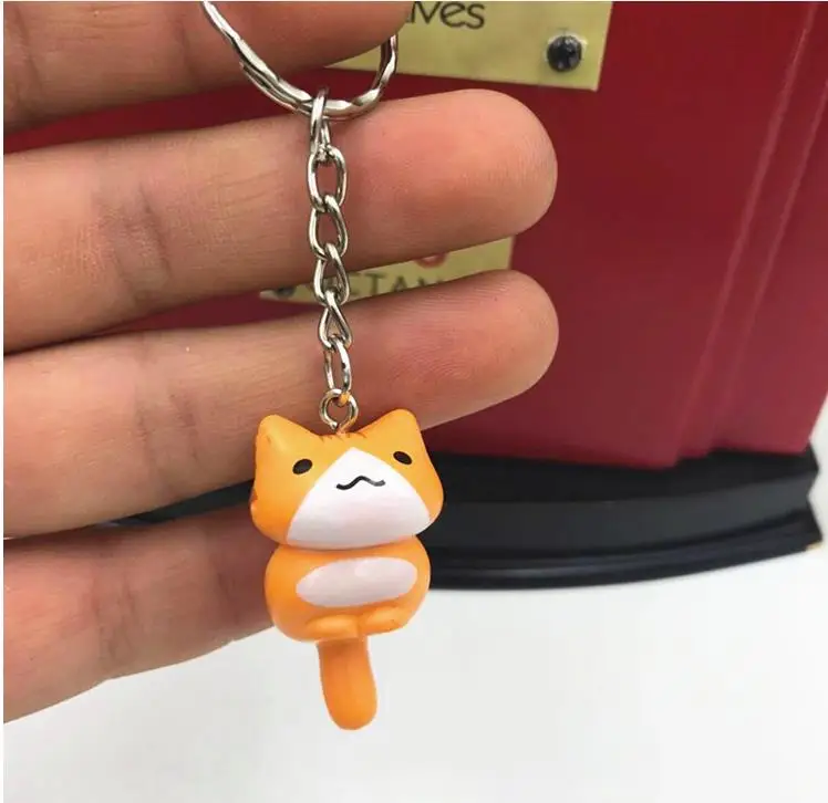 Кошка кукла брелок сумка автомобильный милый ленивый кот кулон фигурка подарок