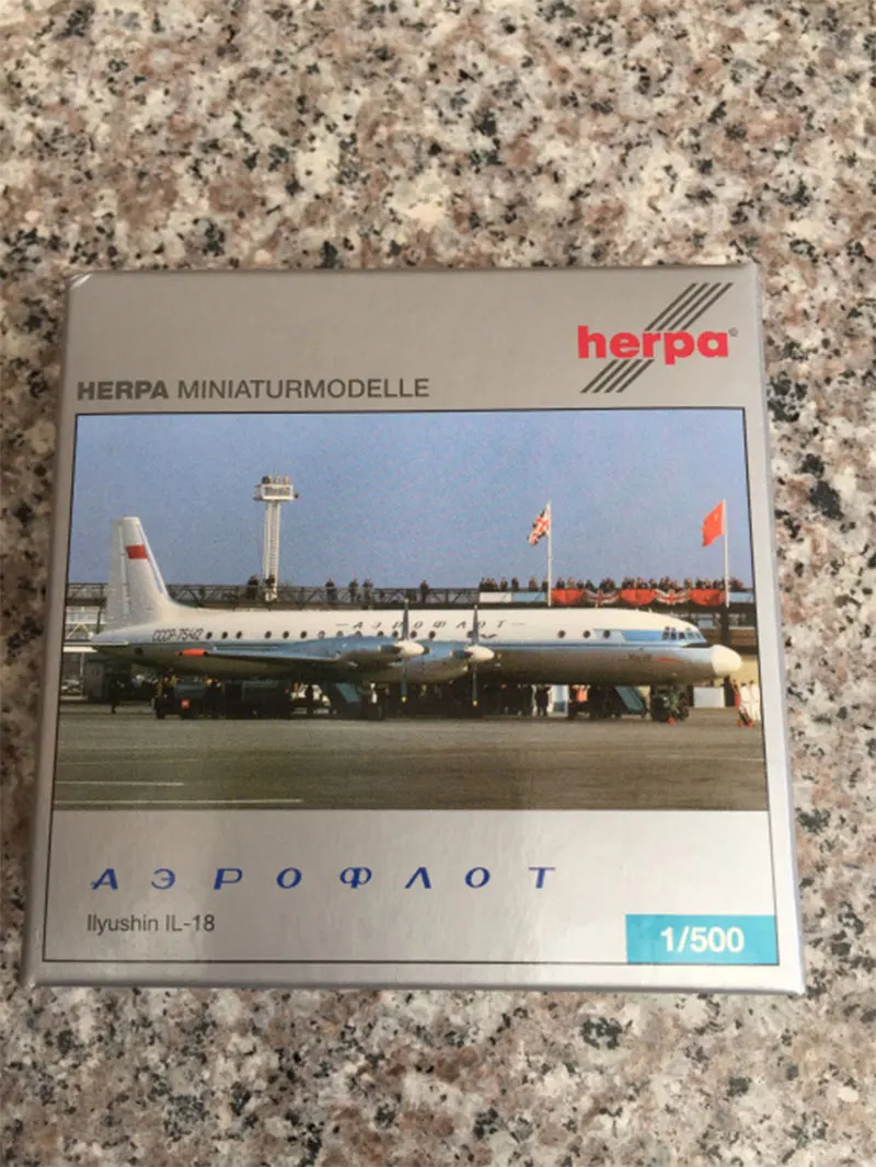 1:500 Аэрофлота CCCP-74260 Илюшин IL-18 статические металлические Весы Модель моделирования самолета игрушка для коллекции подарок на день рождения
