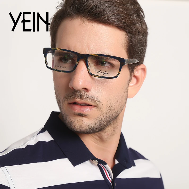 Yein Очки TR90 Titanium миопия очки кадр мужчины для чтения Удобная Нескользящая кадров