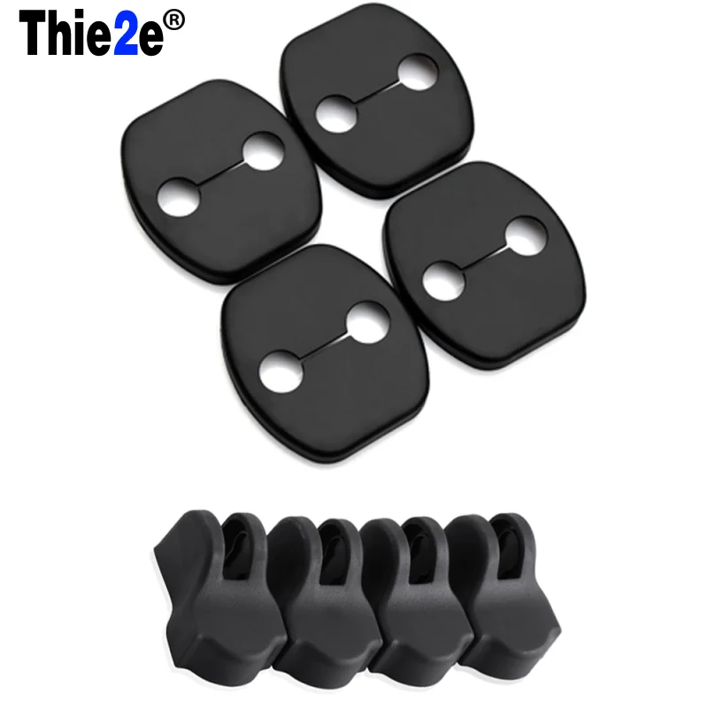 Стайлинг автомобиля отделка дверного замка чехлы для защита от дверных пробок