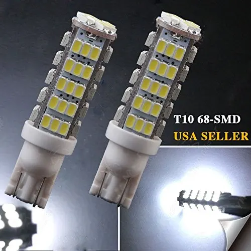 Par Lampada Pingo 68 Leds Pingao emade 6000K Branca Brilhante T10|brilhante| |