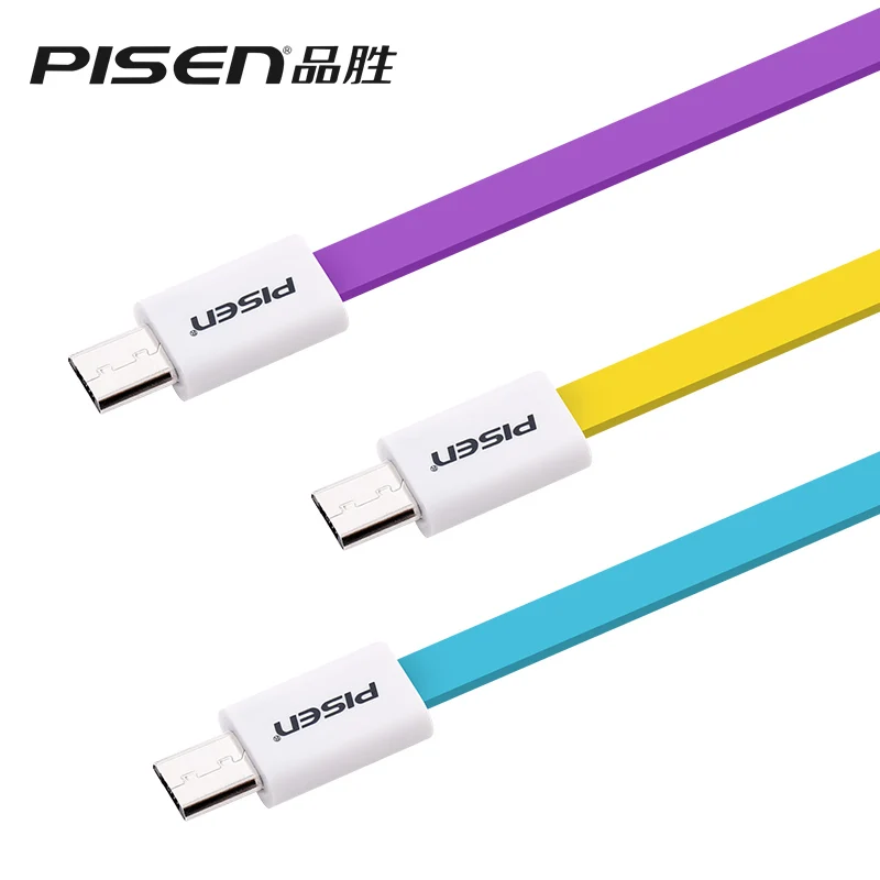 Pisen марка 0.2 м android данных кабель 8Pin микро зарядное устройство USB 3 цветов для Xiaomi Mp3