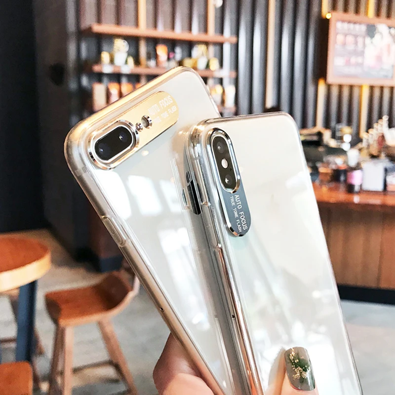 Роскошный чехол для iPhone X XS Max 8 7 6 s Plus Capinhas ультра тонкий жесткий пластиковый