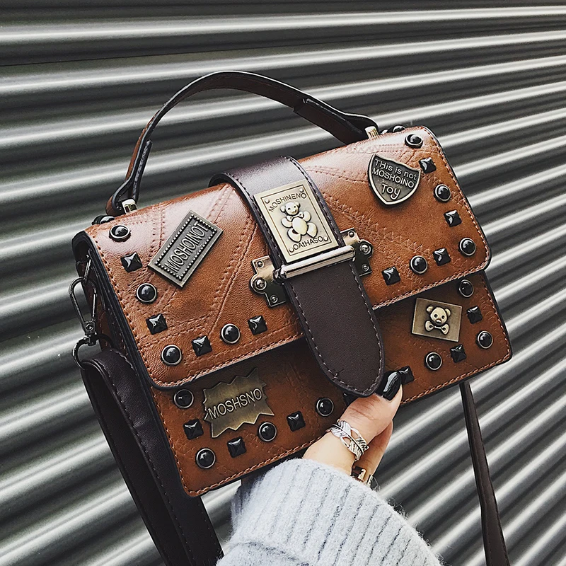 Ретро сумка женская 2019 Новая мода дикая маленькая квадратная диагональная ручка