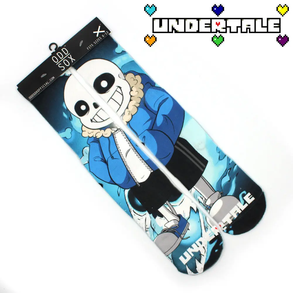 OHCOMICS Горячая 4x16 &quotигра Undertale Sans Хорт хлопковые носки ярких цветов в Косплэй