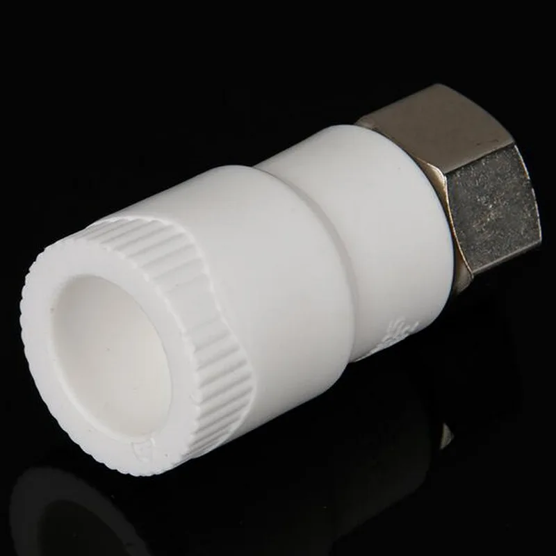 Белый соединитель для водонагревателя PPR пластиковый фитинг трубы с локтем