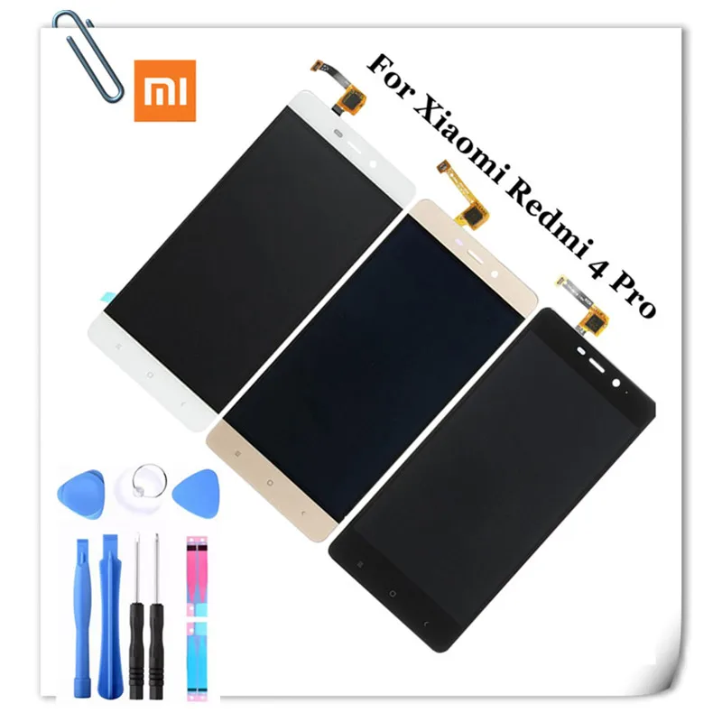 100% оригинал Xiaomi Redmi 4 Pro ЖК дисплей сенсорный экран Стекло lcd дигитайзера замена