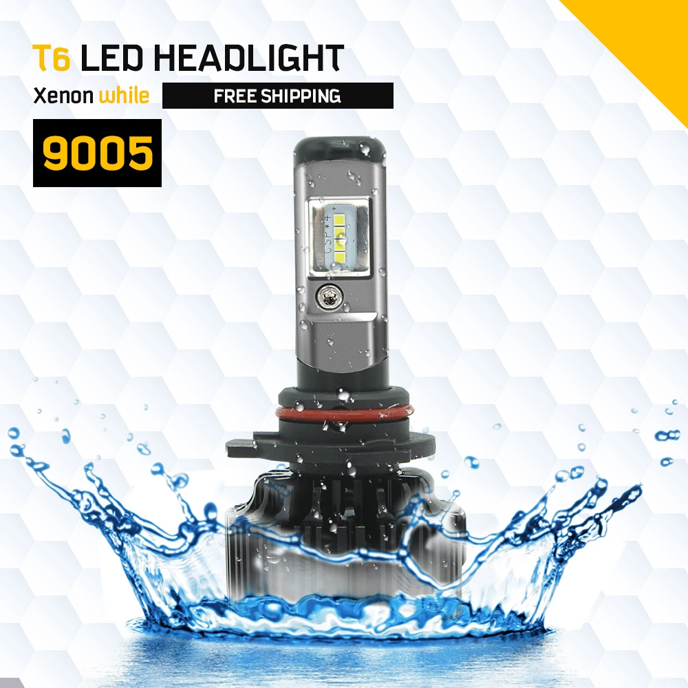 Modifygt T6 CSP свет H4 LED H7 led H11 H1 9005 9006 H3 HB3 HB4 60 Вт 8000lm фары лампа 6500 K туман 12 V
