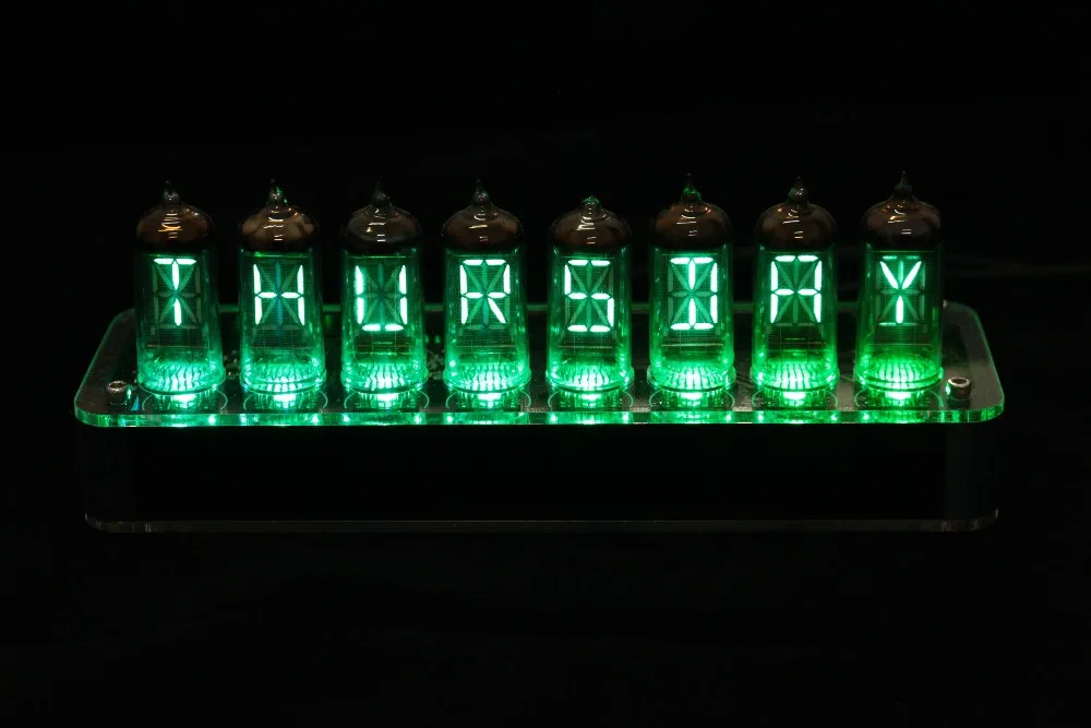

8 Bit IV17 LED Glow Digital Clock Nixie Tube Clock Kit DIY Electronic Retro Desk Clock 5V Micro USB Powered