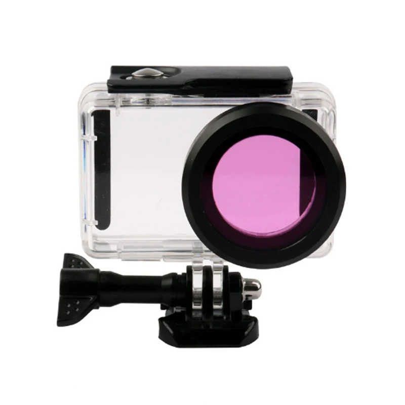 Подводный 40 м водонепроницаемый корпус чехол для xiaomi Mijia 4 k Mini camera UV/CPL/красный/желтый/фиолетовый цветные фильтры для mijia mini