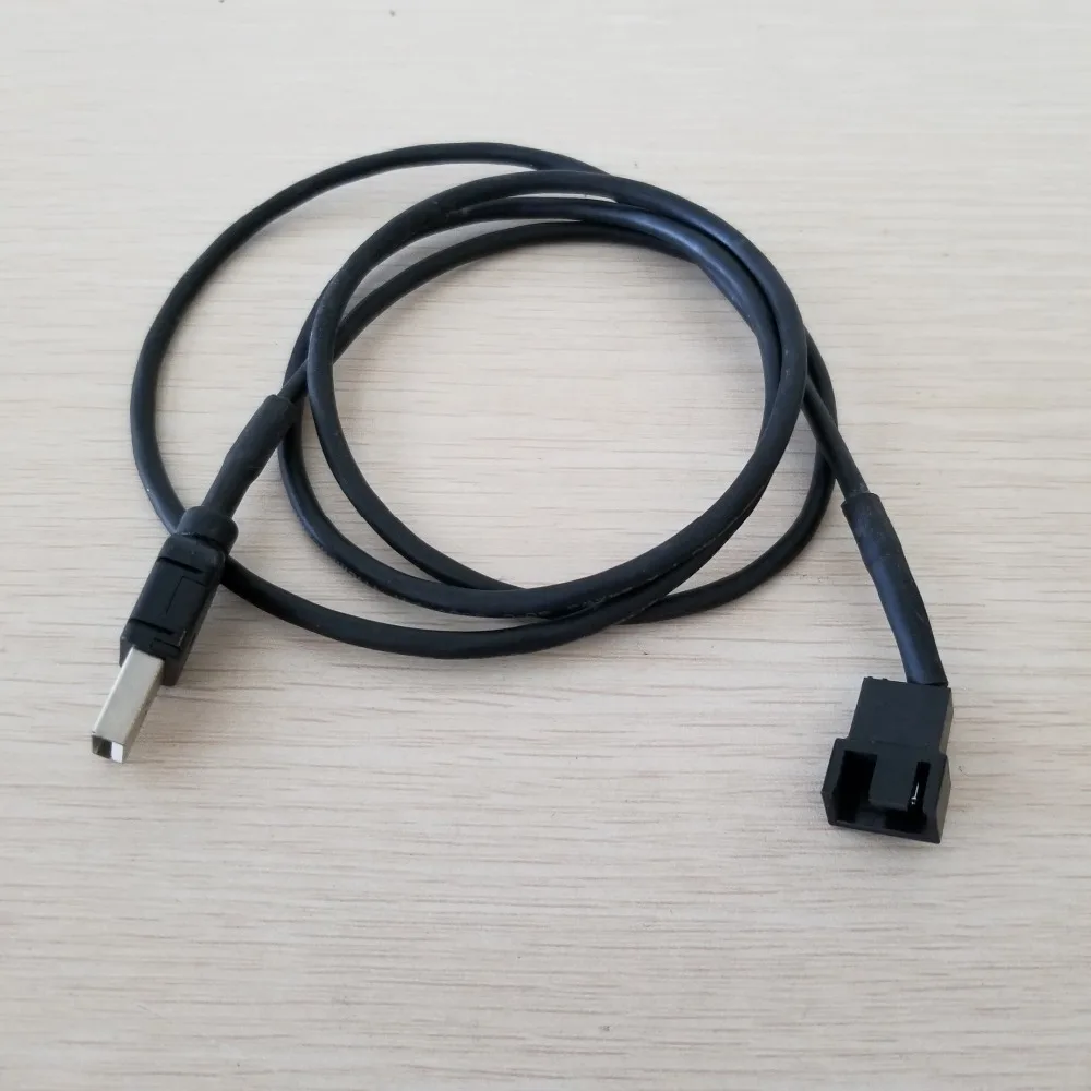 

USB to Micro 4Pin / 3Pin Cooling Fan Power Cable 22AWG Pure Copper 100cm