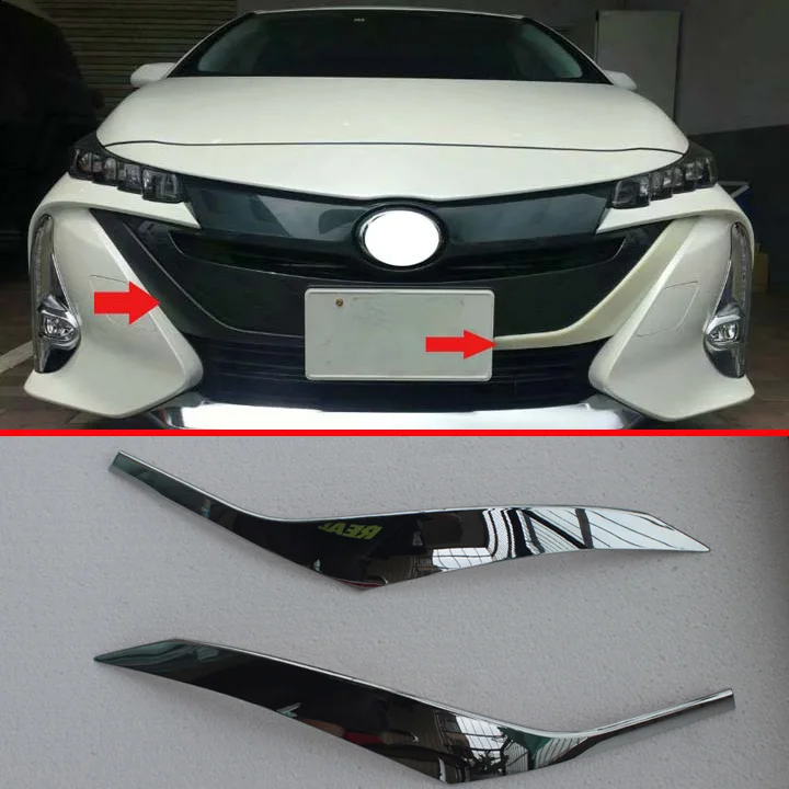 Декоративные аксессуары для Toyota Prius PHV 2017 2018 2019 Хромированная передняя решетка