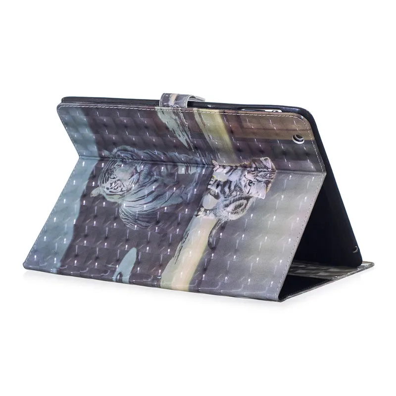 Чехол для iPad 2/3/4 3D мультяшный из искусственной кожи Magentic Smart Cover Мягкий ТПУ Задний