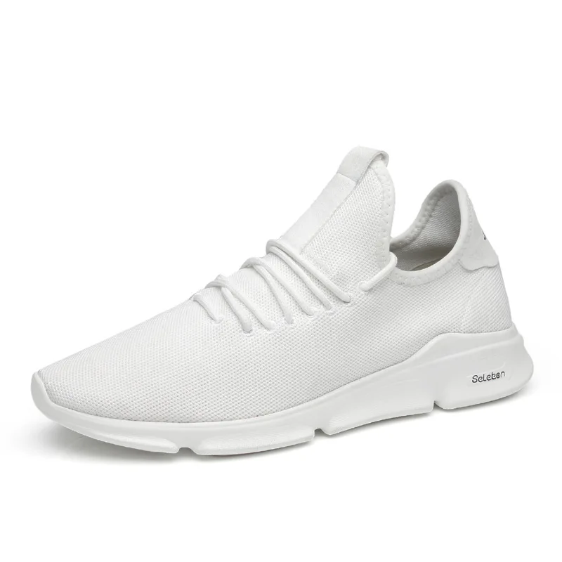 2018 летние новые сетки мужские туфли Белый Черный дышащая повседневная обувь для