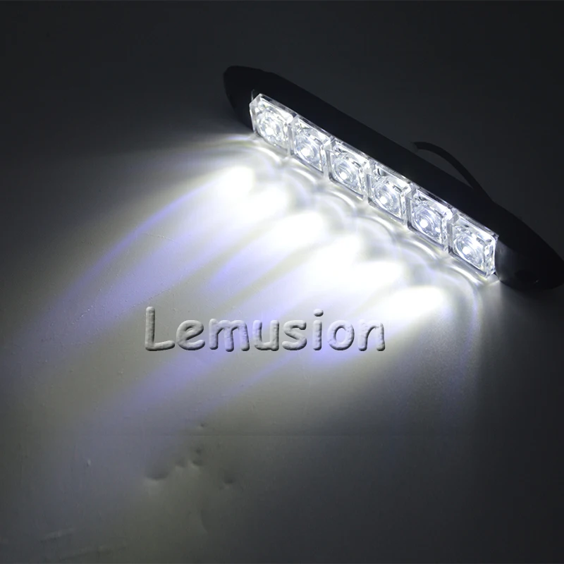 2X Автомобильные светодиодные дневные ходовые огни 6 LED для Toyota Corolla Avensis Rav4 Auris Prius