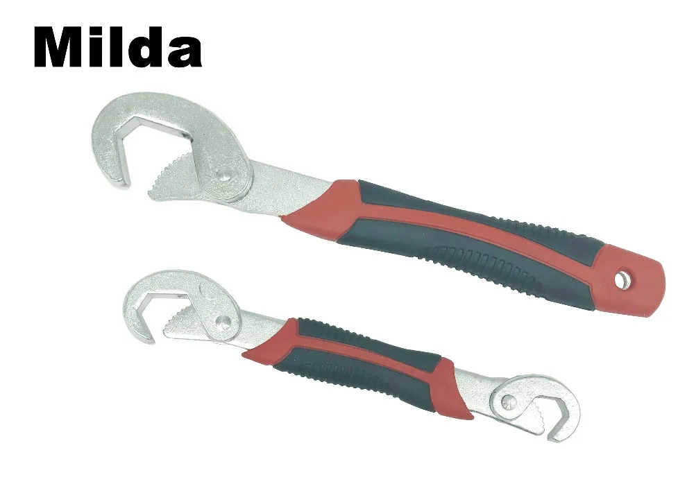 

Набор многофункциональных гаечных ключей Milda, универсальные инструменты с регулируемой рукояткой, с храповым механизмом 9-32 мм, 2 шт.