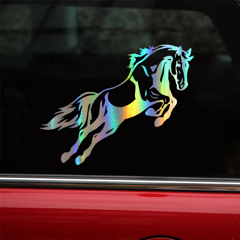 Виниловая наклейка для автомобиля Mighty Jumping Horse 19 1*15 2 см забавная светоотражающая