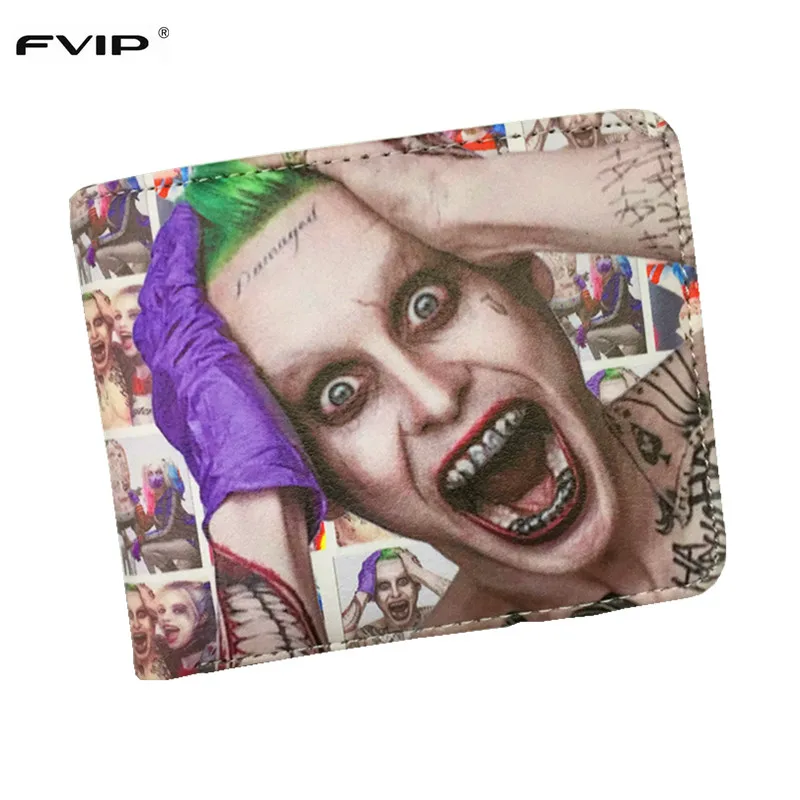 DC кошелек с комиксами фильмы принтами &quotотряд самоубийц&quot &quotДжокер&quot &quotХарли