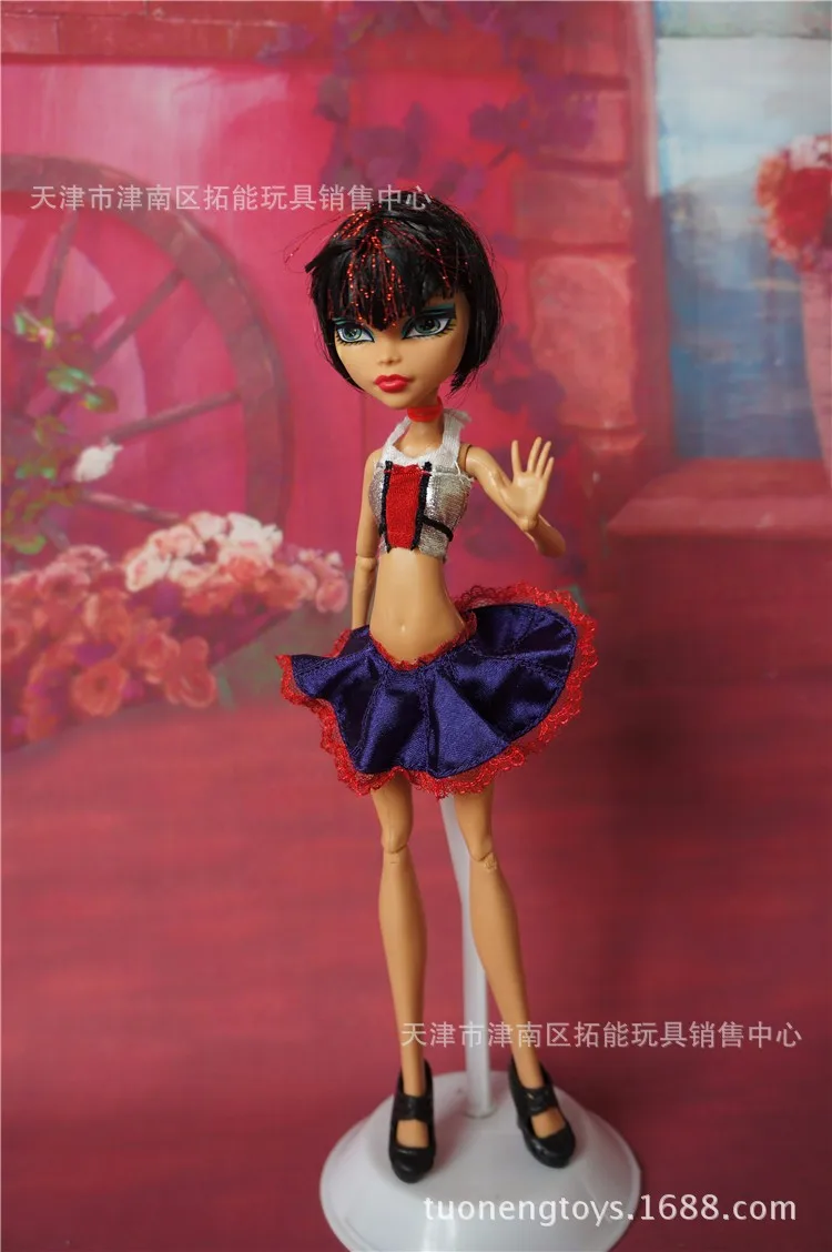 Модная детская кукла bjd, аксессуары, игрушки, подарок для девочек, Одежда для куклы, праздничное платье, повседневный костюм, для кукол Monster High, 1/6 113