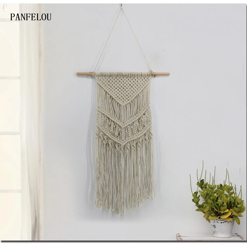 Настенный Гобелен PANFELOU 100*40 см с кисточками украшение для песчаного пляжа плед
