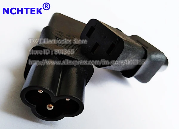 NCHTEK IEC 320 C6 3Pin штекер Micky к C13 гнездо адаптера питания адаптер/Бесплатная доставка/6