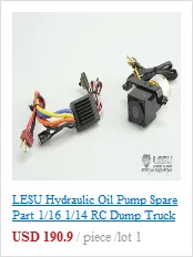 1 шт. DIY Модель LESU Гидравлический масляный насос для 1/14 1/16 RC Tmy самосвал TH04756