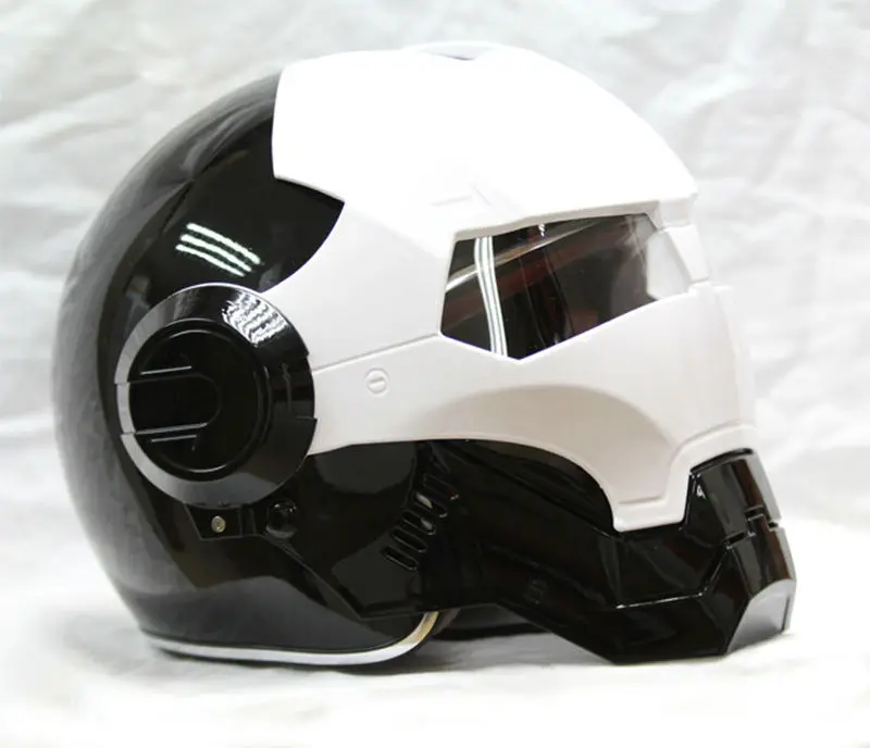 Шлем мотоциклетный с открытым лицом для мужчин и женщин черный белый цвета 610 ABS |