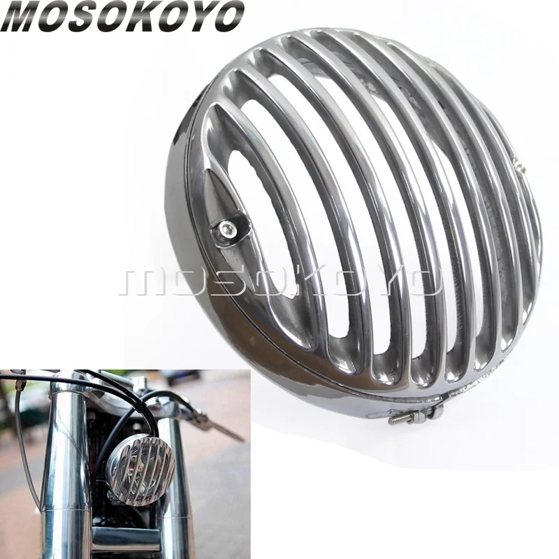 Мотоцикл 5 75 &quotфара гриль крышка протектор для Harley Sportster XL883 2004 2014 XL1200 2009 UP