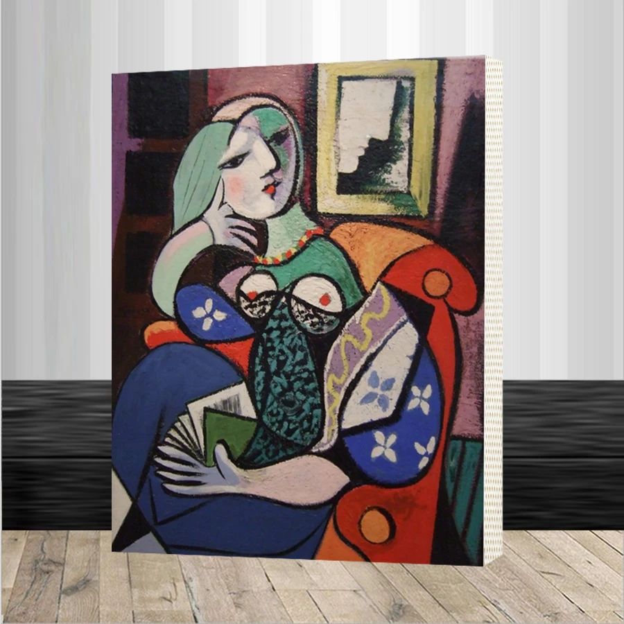 

Famous Picasso, Van Gogh picture on wall drawing by numbers unique gift acrylic coloring oil painting Framed