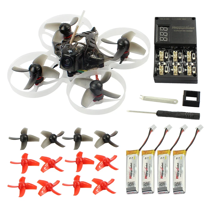 Мини Mobula7 75 мм Crazybee F4 Pro OSD 2S bwoop FPV гоночный Дрон Квадрокоптер с обновлением BB2 ESC 700TVL BNF с FS-i6 передатчиком
