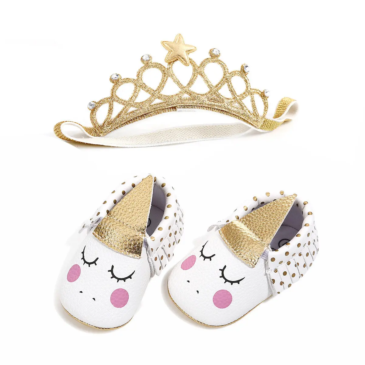 Новинка 2018 года Мягкая обувь для новорожденных и маленьких девочек Нескользящие